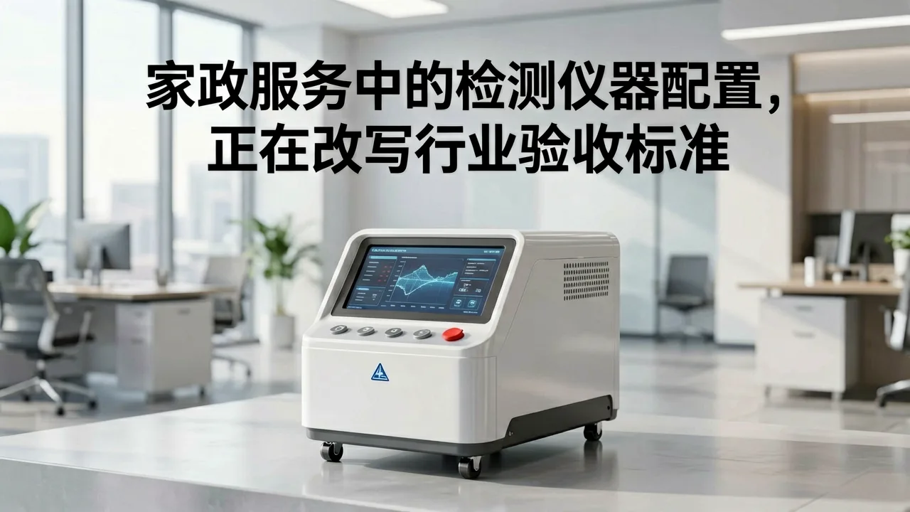 家政服务中的检测仪器配置,正在改写行业验收标准